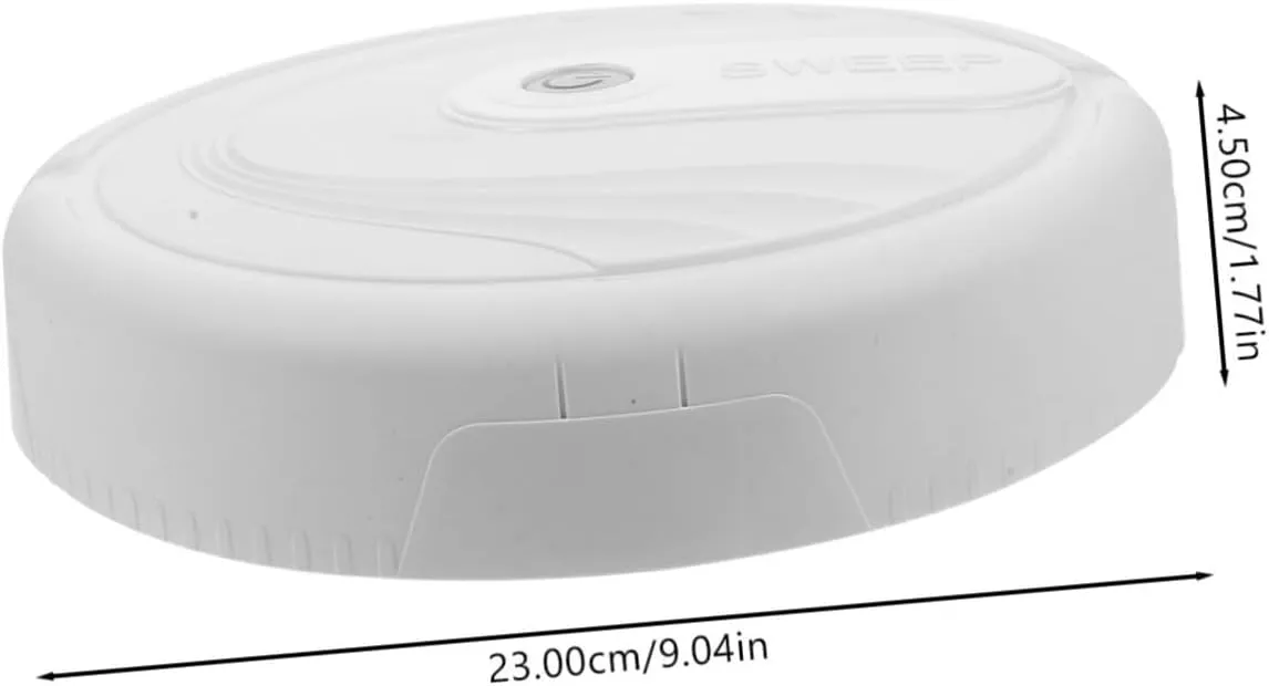 Battery Powered Luxshiny Simulation Floor Mopping Robot Toy for Boy Girl Rechargeable Artificial Sweeper Without Battery Interactive Role Play for worm bluntly intriguing Learning Housekeeping Skills White 