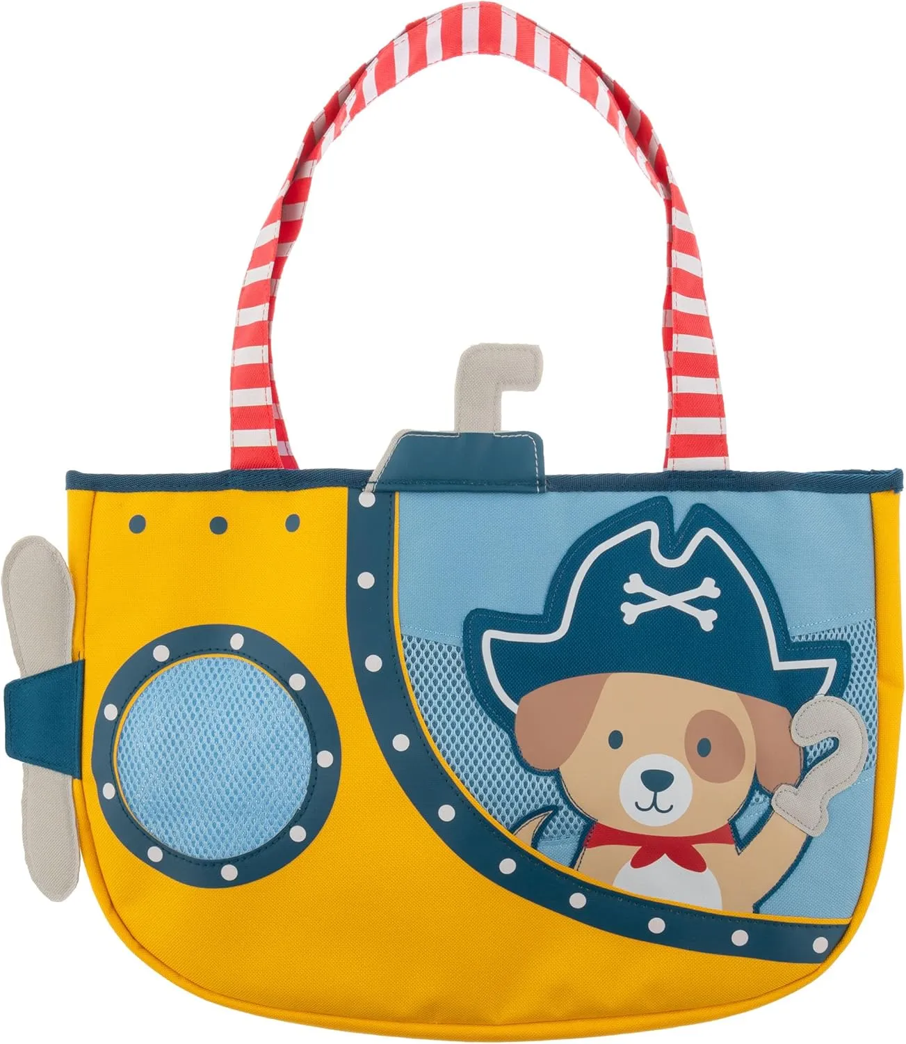 Beach Bag with Sand Toys for Toddlers and Kids$ Pirate Stephen Joseph$ Beach Tote with Sand Toys - Toddler and Baby Beach Toys$ Travel Friendly Beach Set$ 6 Piece Beach tangle Play Set$ 