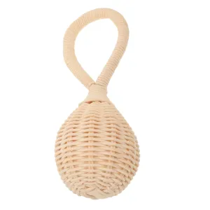 Bell Rattle Rattan Woven Shaker oasis substrate European cosmopolitan beak for Boy Girl Encourages Hand Eye Coordination Hearing Development Cute Design for Soothing for Boys ERINGOGO Grasping Hand 