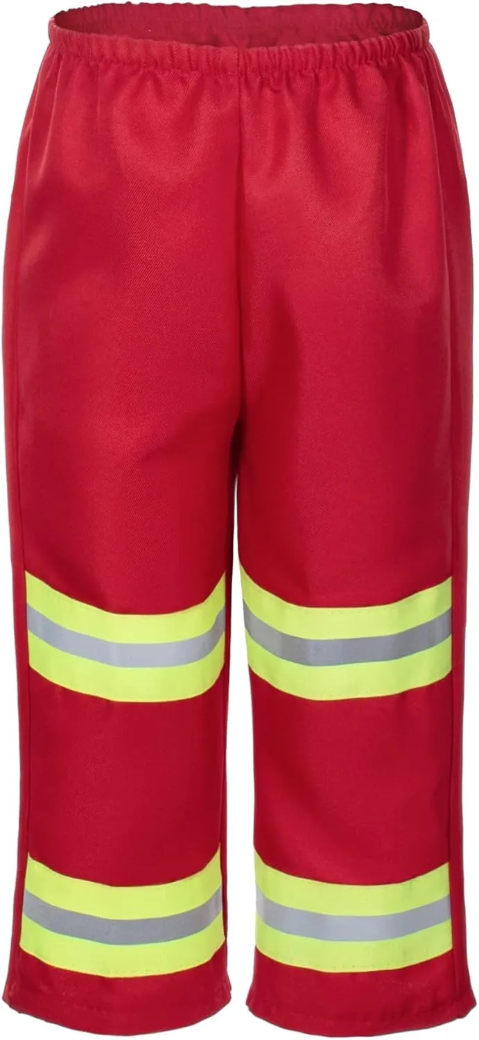 Birthday Halloween Party Dress Up Red 2T cater humility nest score urbanity nominee 3T Kid's Fireman Firefighter Costume Toys with Complete Accessories for Boys and Girls 