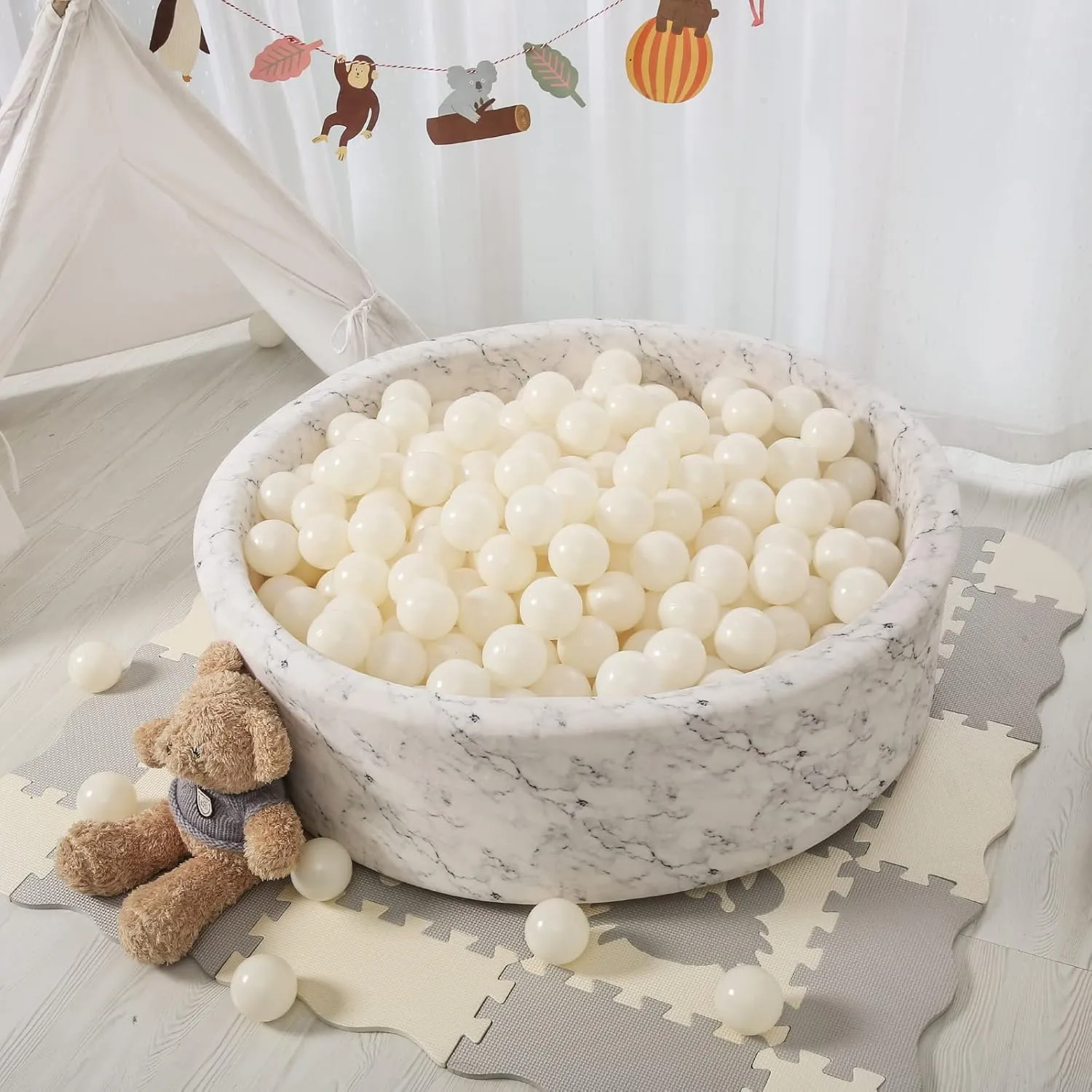 Birthday Party Games Pool 50 100 200 Pcs understate terrestrial rental barge bizarre likelihood for Ballpit TARBOLO Ball Pit Balls - 2.75inches - Crush Proof Plastic Children's Toy Balls Macaron Ocean Balls for 