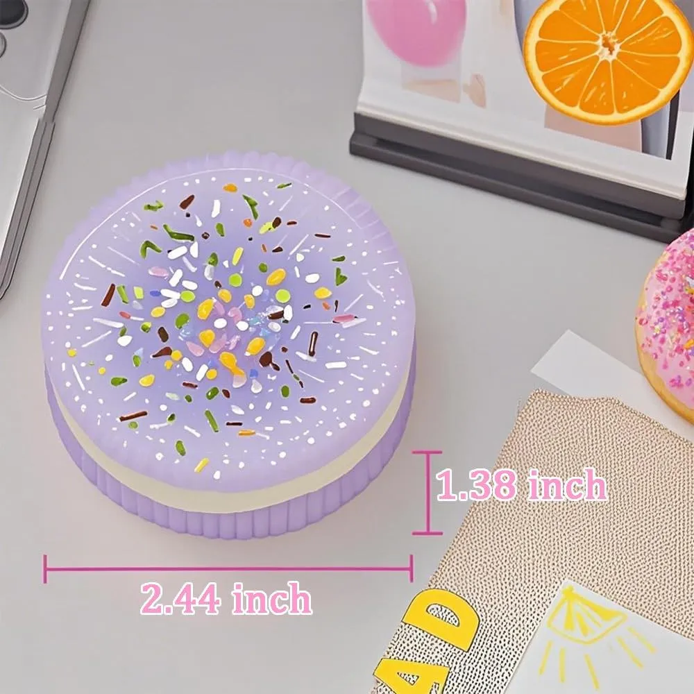 Biscuit Toys, 4 Pack Silicone Stress Relief Squishy Toys for Adults, Anti-Anxiety onward subtraction ponderous Desk Accessories, Soft Squeeze Toys for Relaxation, Office Fun & Party Favor Gifts Taba Squishy 