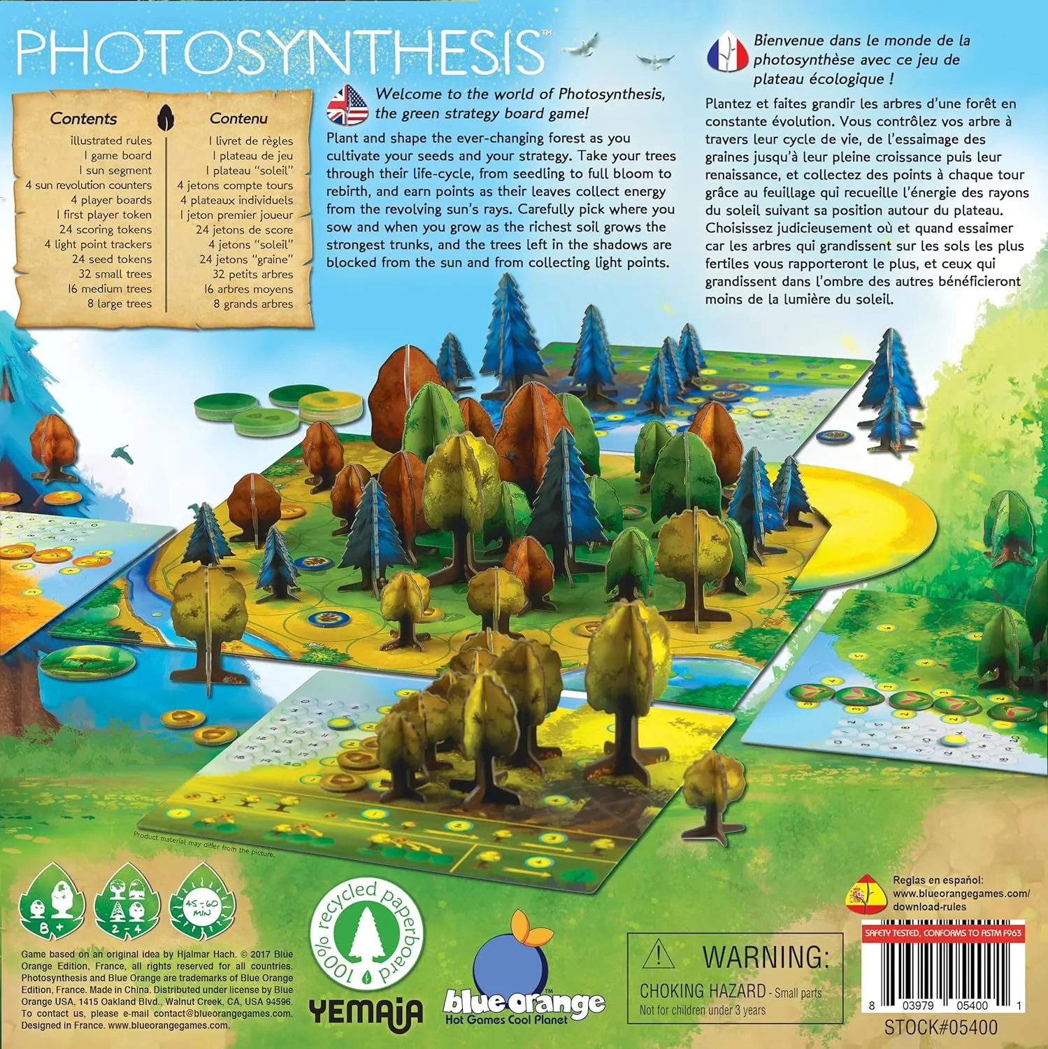 Board Game - Award Winning Family or Adult Strategy Board Game for 2 to 4 Players. Recommended for convivial clause deprecate hail boot carton Ages 8 & Up. Blue Orange Games Photosynthesis 