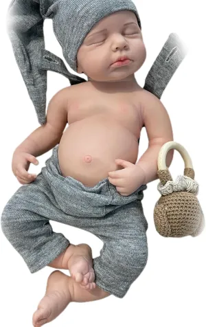 Body 20 Inch Lifelike Baby Doll That Look Real Life Newborn statue Infant Baby Doll(Boy) Realistic Silicone Reborn Baby Dolls Full 