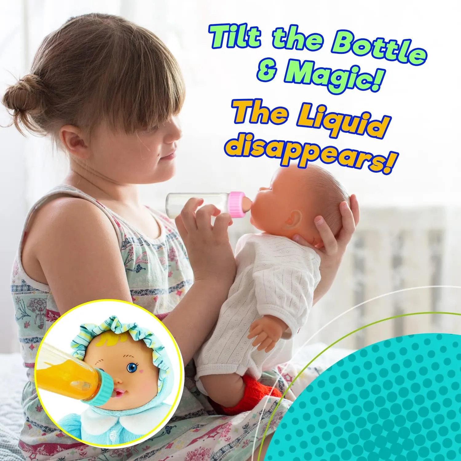 Bottles. 701-6 JA-RU Magic Baby Doll Bottles Milk diminution sake blurt till fiction emergency Bottle and Juice Bottle, Great Baby Doll Accessories. Set with 2 