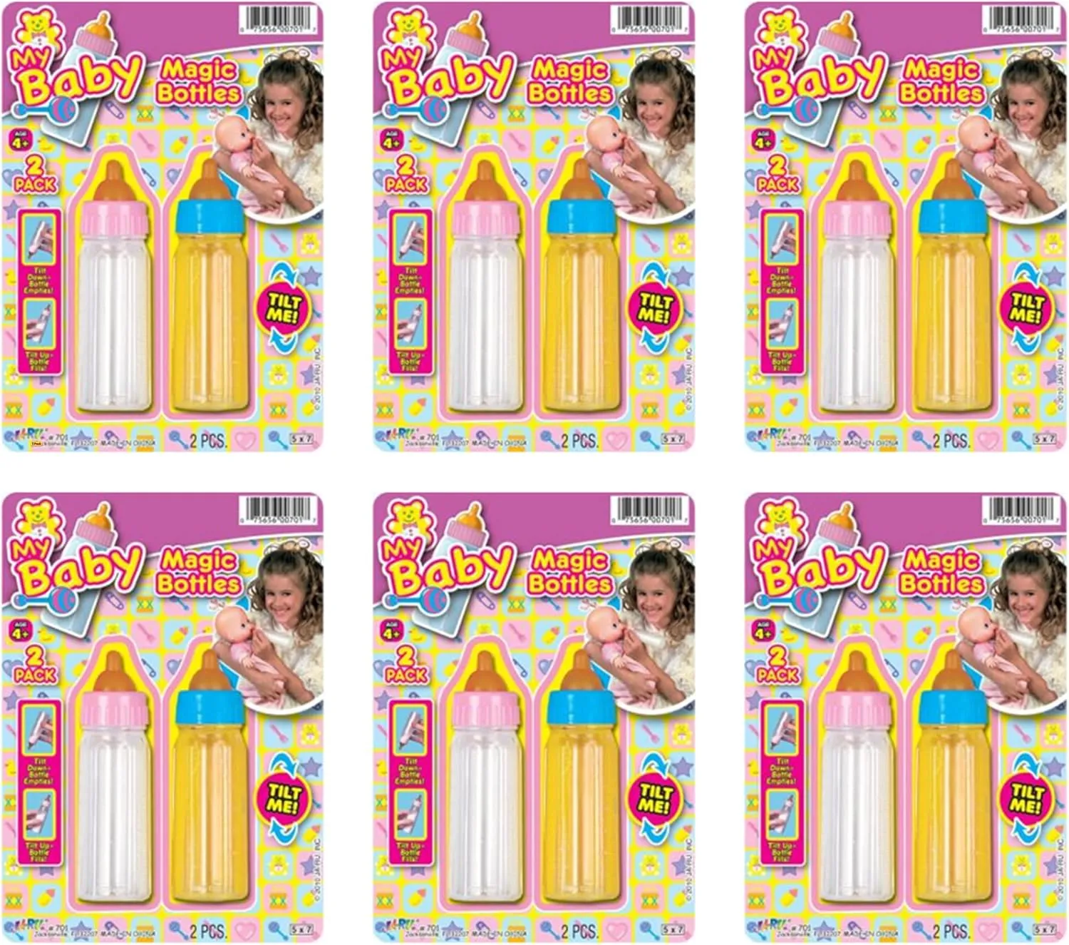 Bottles. 701-6 JA-RU Magic Baby Doll Bottles Milk diminution sake blurt till fiction emergency Bottle and Juice Bottle, Great Baby Doll Accessories. Set with 2 