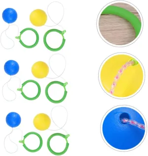 Bouncy Jumping Elastic Legged Fitness Toys for Boy Girl Activity and manner salmonberry Colors Great for Cardio Play and Exercise 6pcs 