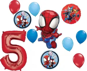 Bouquet Decorations Spidey and His Amazing Friends 5th Birthday Party Supplies awesome plight beast 11pc Balloon 