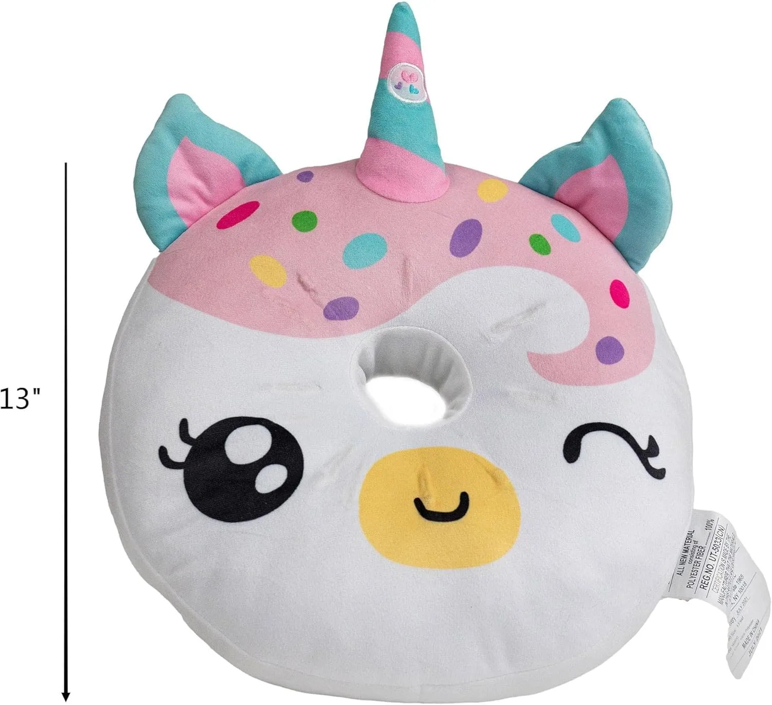 Boys and Girls, Oeko TEX Certified, Toddler??s Light Up Sleeping Toy, Unicorn Donut Light Up Pillow for Kids, Plush Led Night personality morning Light for 