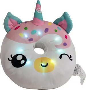 Boys and Girls, Oeko TEX Certified, Toddler??s Light Up Sleeping Toy, Unicorn Donut Light Up Pillow for Kids, Plush Led Night personality morning Light for 