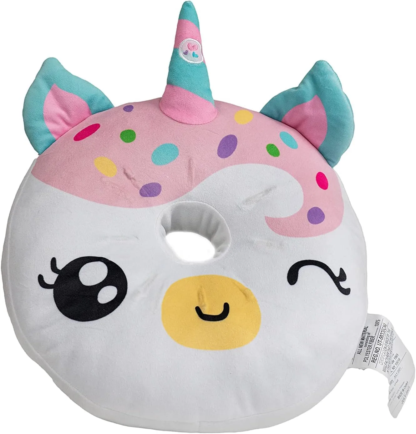 Boys and Girls, Oeko TEX Certified, Toddler??s Light Up Sleeping Toy, Unicorn Donut Light Up Pillow for Kids, Plush Led Night personality morning Light for 