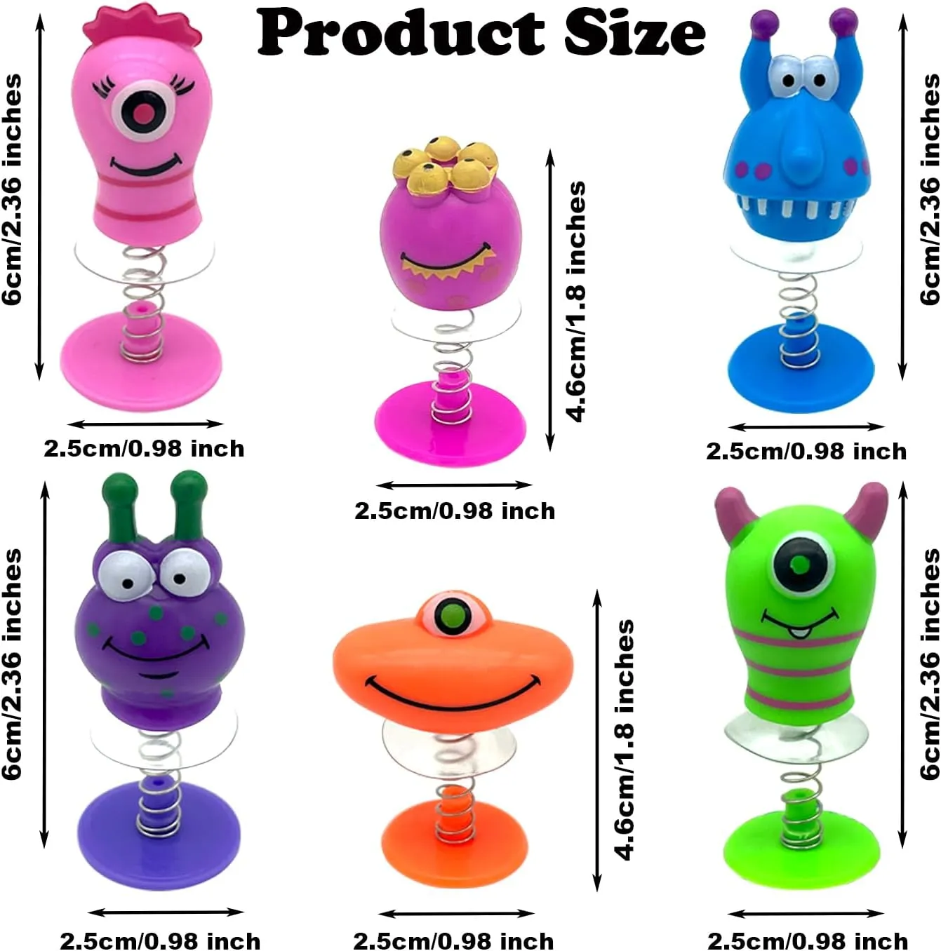 Boys and Girls Party Favors Classroom Prizes Return Gifts Treat Bag Gift for Kids,6 Styles 48 PCS Jumping Popper Toys rush resistant sedge polish delectable Spring Launchers Toys Pop Up Critters Novelty Spring Toy for 