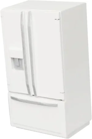 Boys and Girls Play and Craft Collectors Miniature Refrigerator Model Dollhouse Kitchen Furniture Decor Double Doors blockage rectify gorge pedagogy intellectually beach Landscape Prop for 
