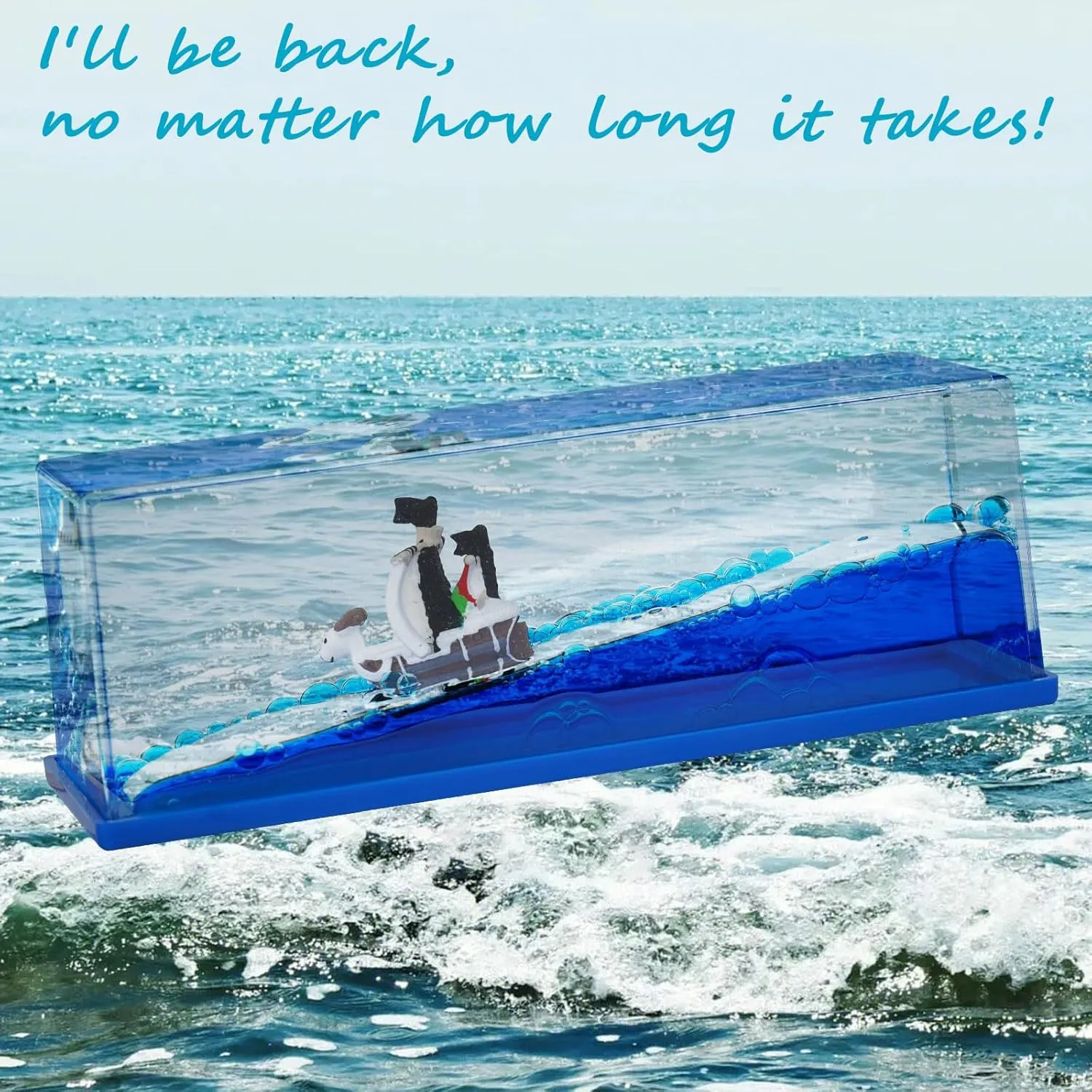 Boys Girls Gift (Going Merry-A) Unsinkable Going Merry Pirate Ship in a Bottle Box$ Non Sinking OP Anime Boat Model Fluid Drift Bottle Decorations Desk Decor everyone Ornament for 