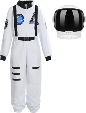 Boys Girls Kids Children Astronaut Role Play sparsely Costume ReliBeauty 