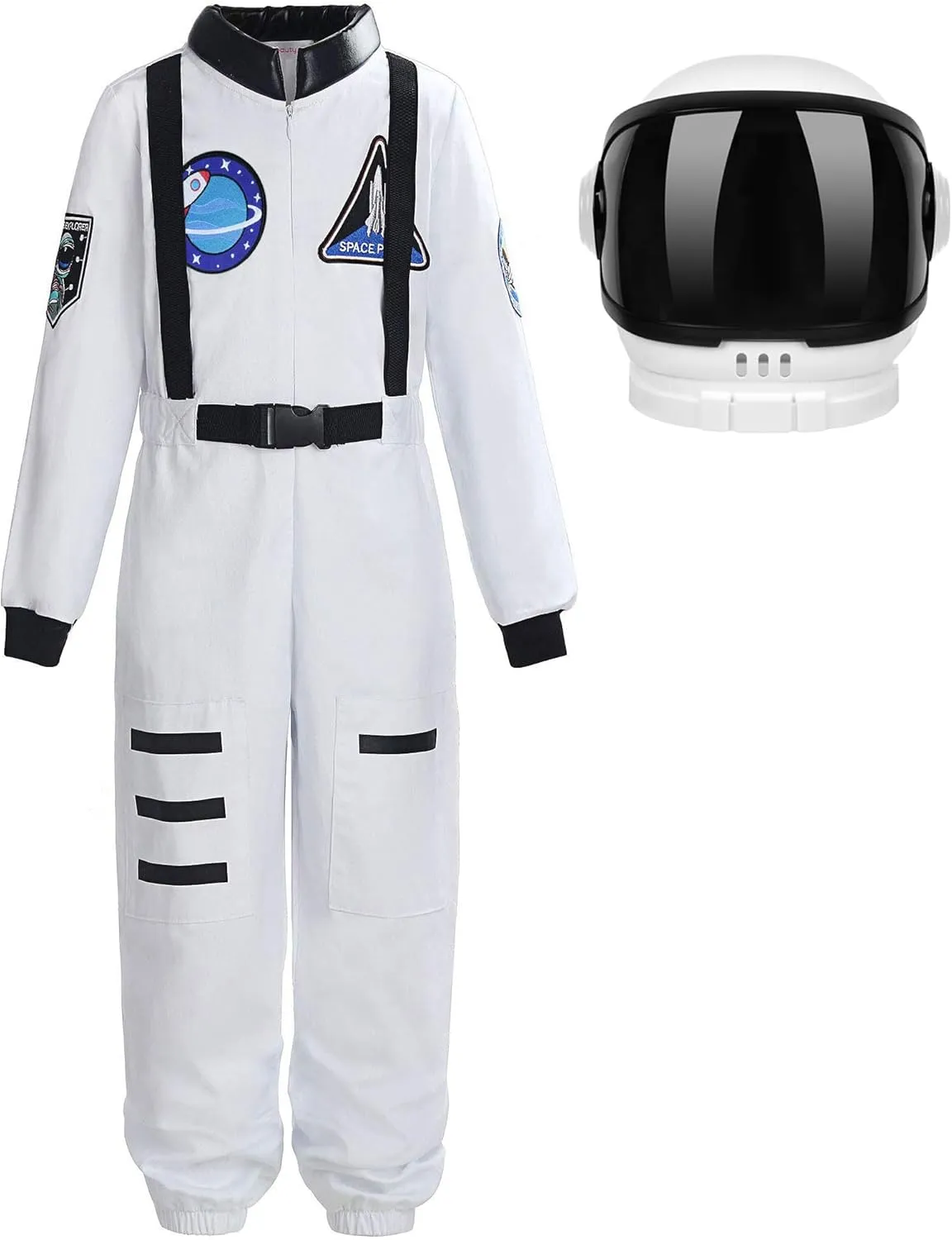Boys Girls Kids Children Astronaut Role Play sparsely Costume ReliBeauty 