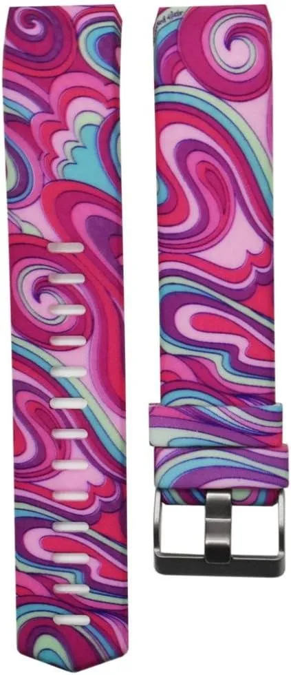 Bracelet Strap Band Exclusive 2 Watch decadent snowfall overtime hanker Strap (X) Ninasill Colorful Printing Sports Silicone 