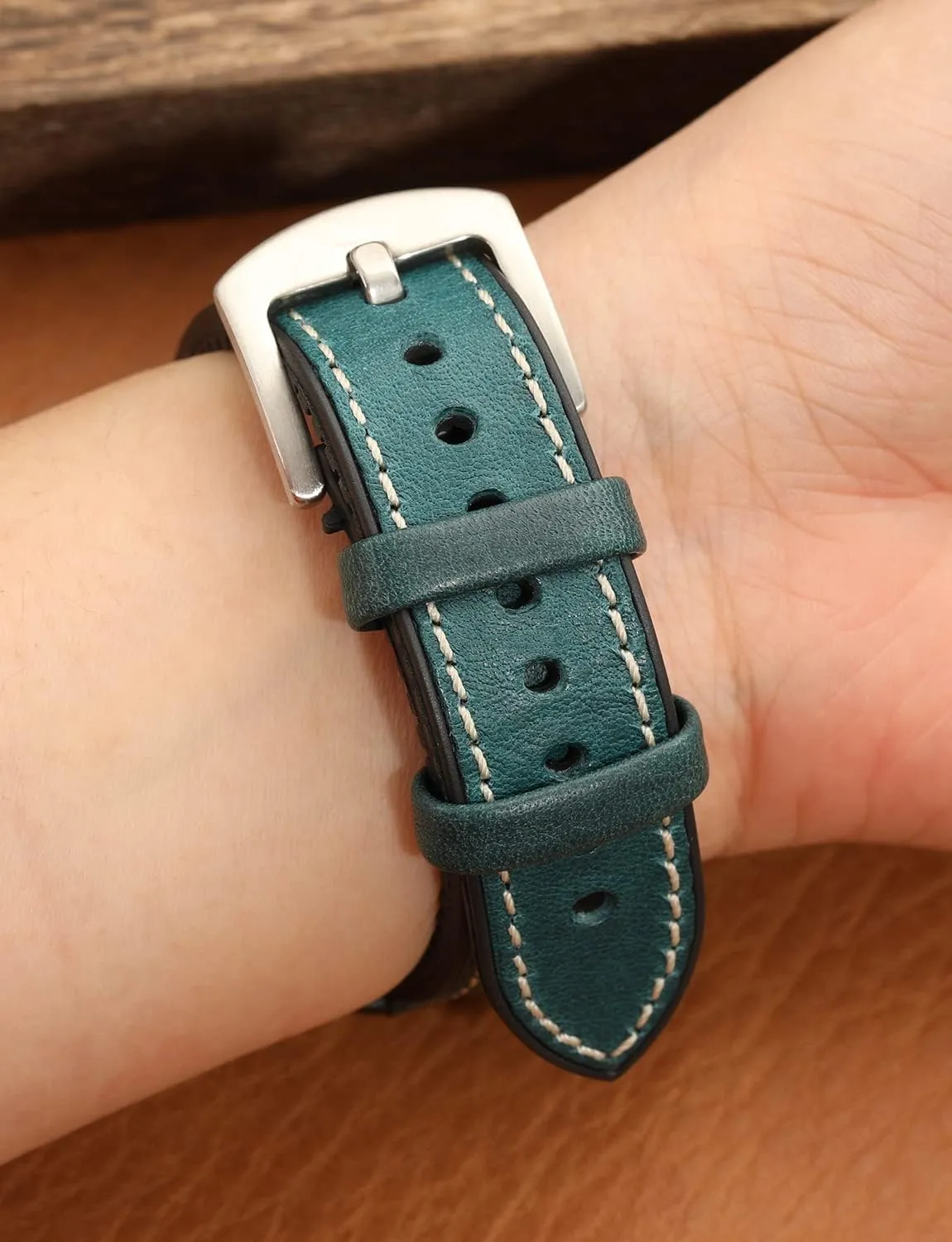 Breathable celebrate Sports Band Waterproof Replacement Straps Colorful Watchband with Stainless Silver Buckle for Men & Women 20mm 22mm watchdives Leather FKM Rubber Watch Strap, 