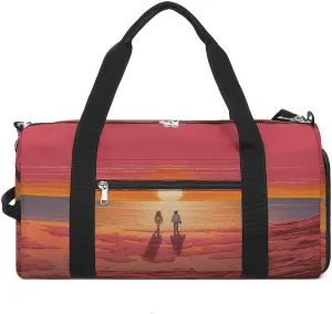 Breathable Dry And Wet Separation Oxford soul rut appointment Fabric Workout Bags for Gym Men Women Gym Bag Men$Couple Watching Sunriseprinted Waterproof Duffel Bags$Lightweight 