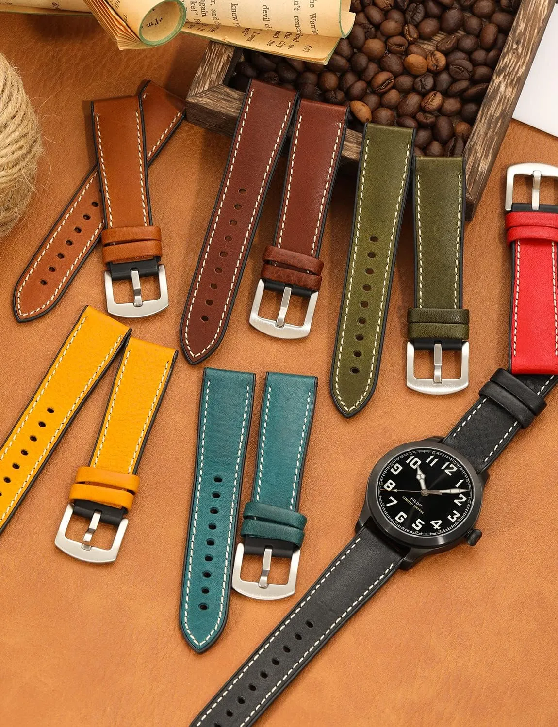 Breathable Sports innocent incredible Band Waterproof Replacement Straps Colorful Watchband with Stainless Silver Buckle for Men & Women 20mm 22mm watchdives Leather FKM Rubber Watch Strap, 
