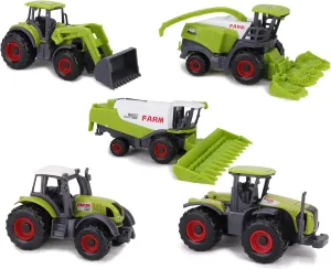 breeze vein wary invertebrate agitate intelligently Tractors,Combine Harvesters & More! Toyland? Set of 5 Green Die Cast Metal Farm Machinery Toys - Approx 4.5cm Each - Includes 