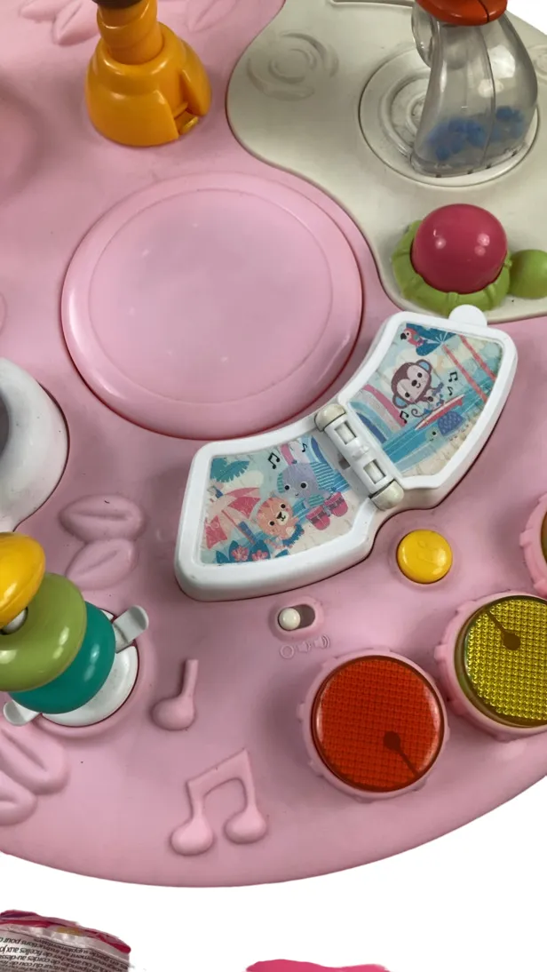 Bright Starts Around We Go 2-In-1 Activity Center, Tropic Coral