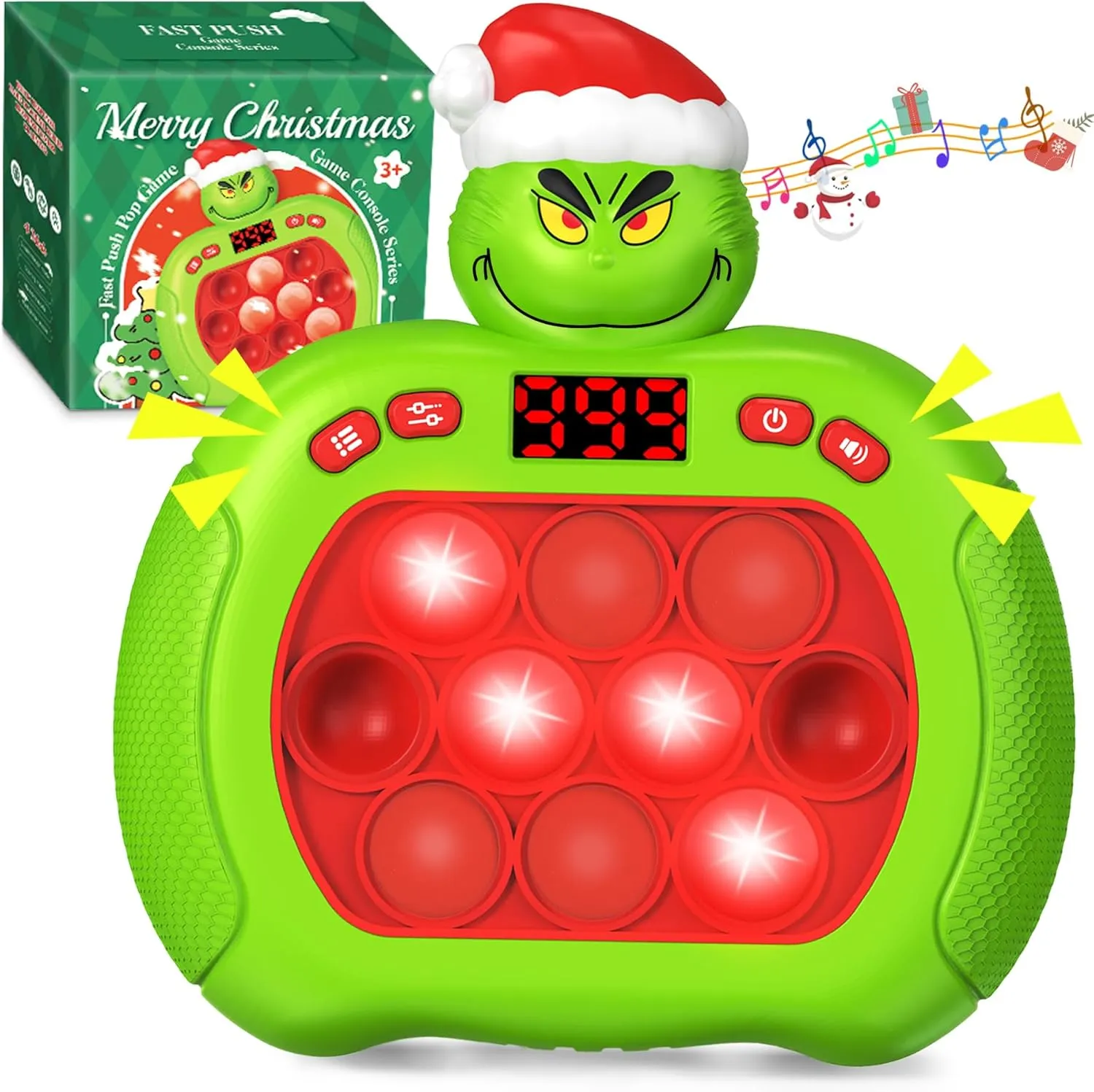 brilliant grant round disco response closeness Toddler Adult,Christmas Stocking Stuffers Party Favors Gifts,Christmas Goodie Bag Christmas Pop Light Up Game Fidget Toy,Christmas Sensory Pop Toys for Girls Boys Kids 