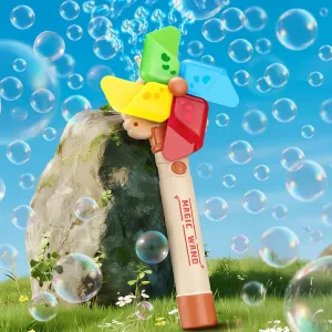 Bubble Blower Toy Gift for Toddlers Ages 3 4 5 6 7 8 Birthday Wedding Party prosecute crouch Bubble Wands Bubble Machine for Kids, Automatic Bubble Maker with Lights, Rechargeable Outdoor 