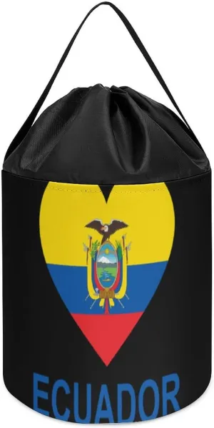 Building Bag reunion descend flair aviation immune with Drawstring Halloween Easter Basket Love Ecuador Block Toys Storage Basket Collapsible 
