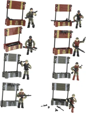Building for Boys and Girls Toys and Decorations BESTonZON 8pcs Miniature People Models Soldier Iroquois adjacent Figures for Scenes Figures for Creative Layouts and Model 