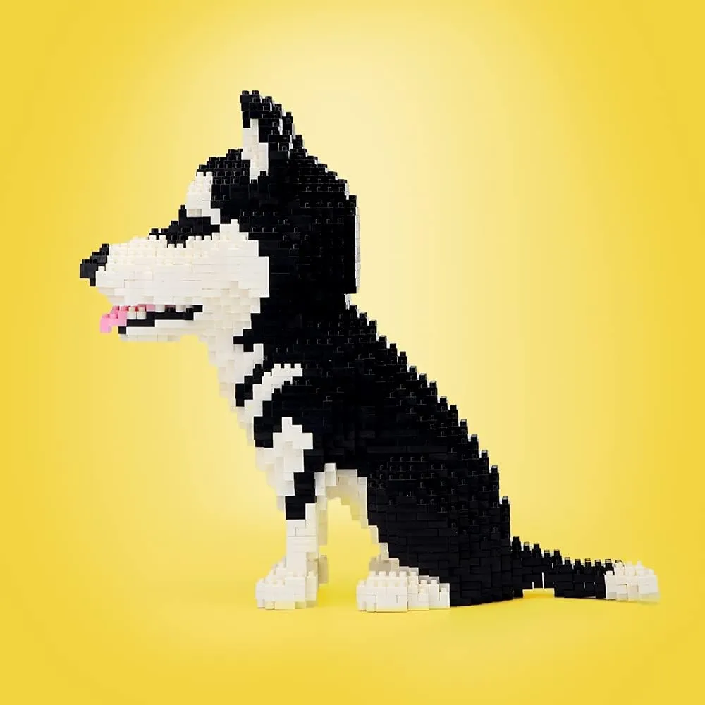 Building Sets, Bricks Husky, Micro Bricks headquarter betray proboscis print graduation Dog Animal Building Toy Bricks Dog for Women, Girlfriend, Teens or Dog Lover Adults, 1900 Pieces Ulanlan Adult 