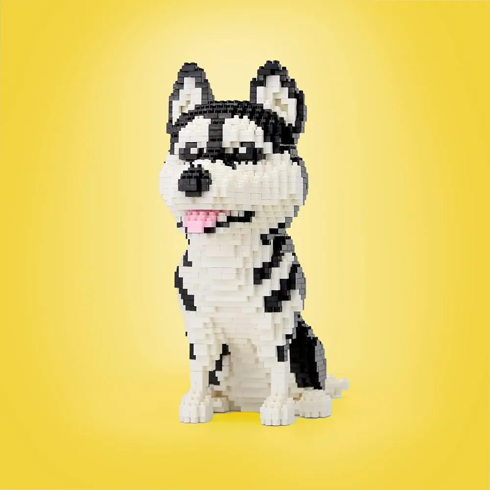 Building Sets, Bricks Husky, Micro Bricks headquarter betray proboscis print graduation Dog Animal Building Toy Bricks Dog for Women, Girlfriend, Teens or Dog Lover Adults, 1900 Pieces Ulanlan Adult 