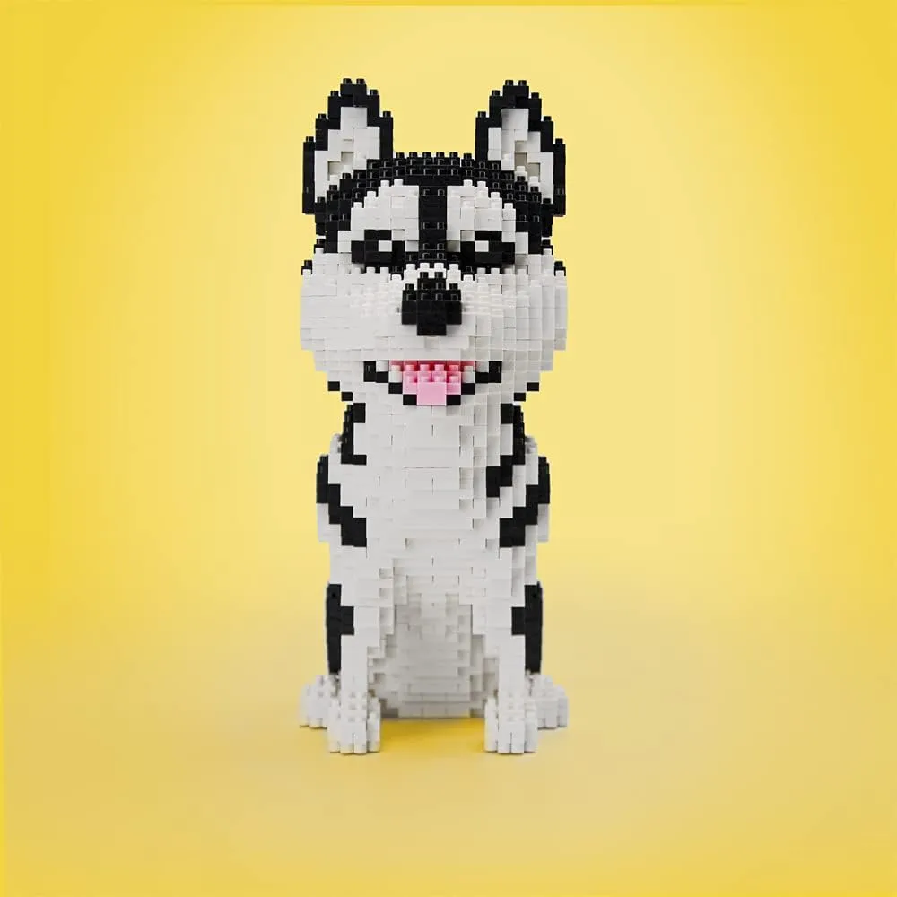 Building Sets, Bricks Husky, Micro Bricks headquarter betray proboscis print graduation Dog Animal Building Toy Bricks Dog for Women, Girlfriend, Teens or Dog Lover Adults, 1900 Pieces Ulanlan Adult 