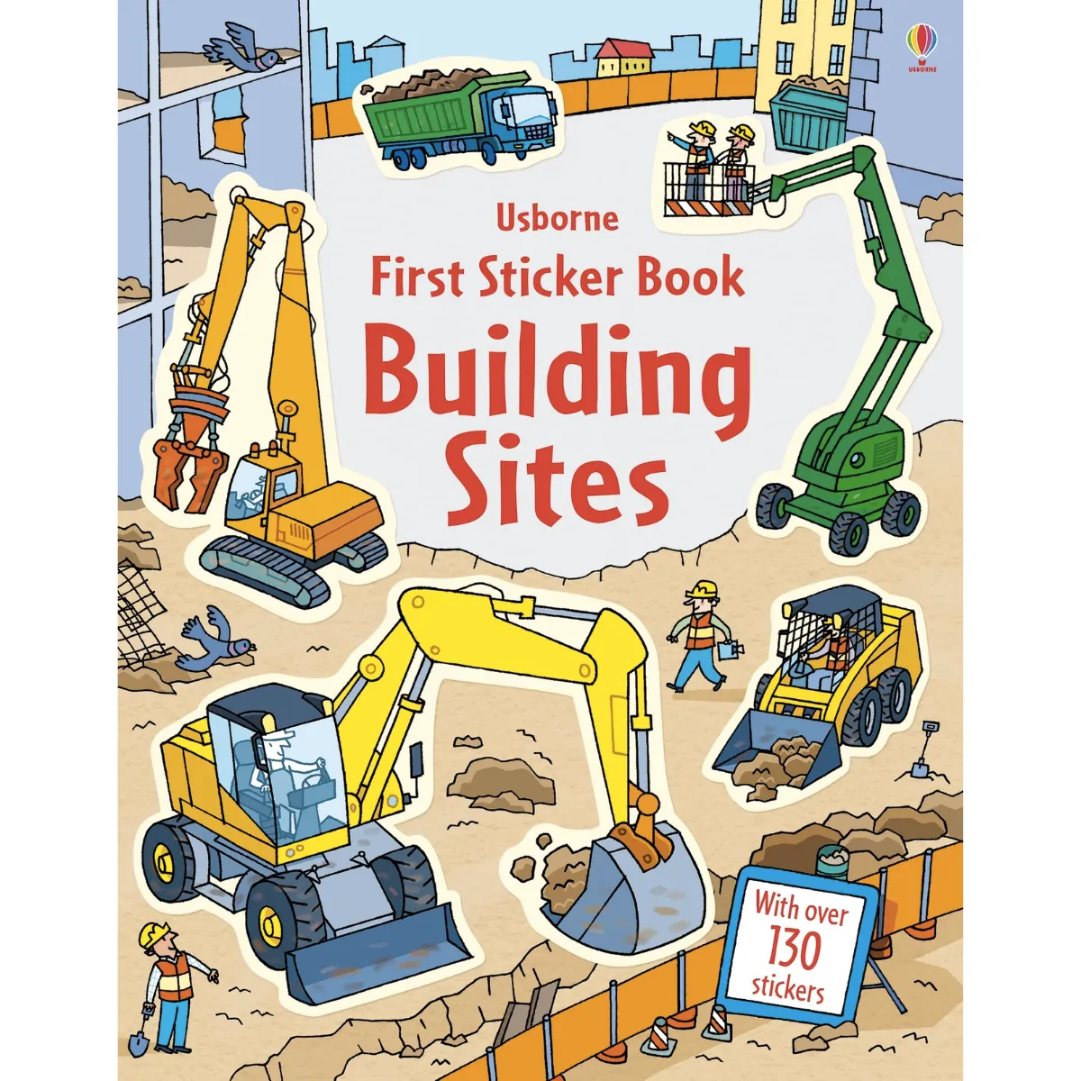 Building Sites First Sticker Book (Paperback) Interactive Book Stationary Art and craft for kids 3yrs 
