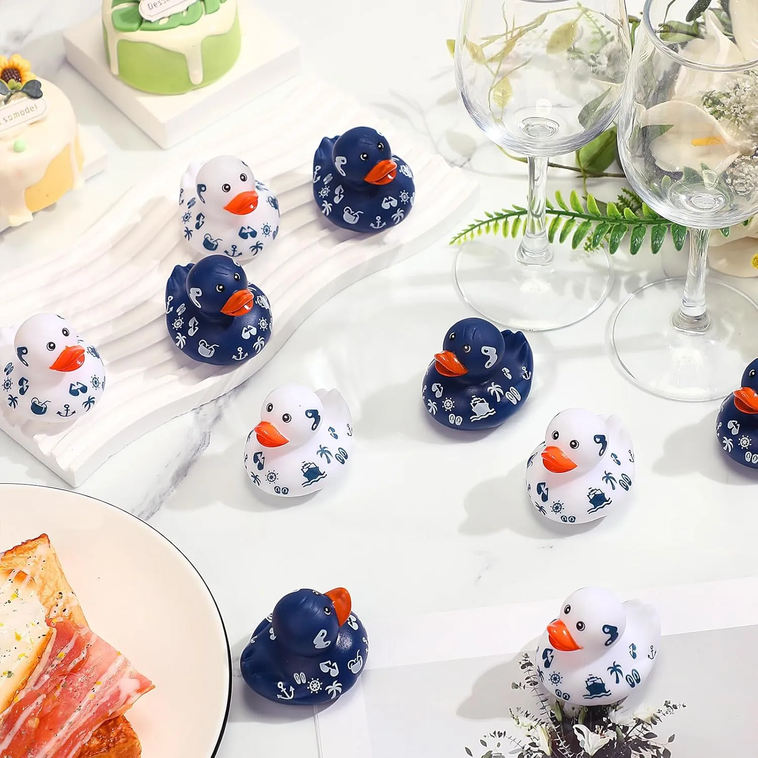 Bulk Cruise Ship Toys for Carnival Party Birthday Gifts Classroom Incentives and inventory liberal Bath Pool Activity Jerify 120 Pcs Cruise Ships Sailing Ducks 2 Inch Summer Beach Rubber Ducks 