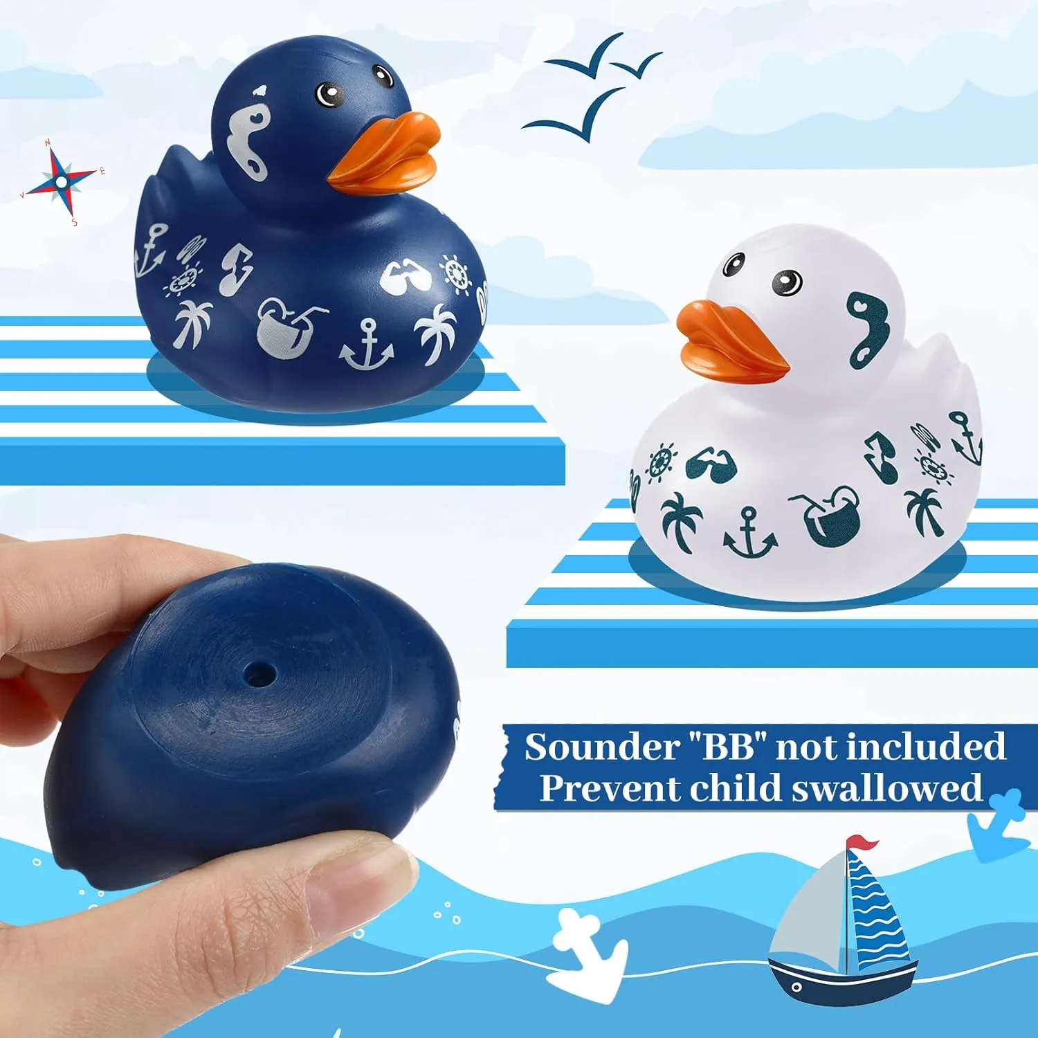 Bulk Cruise Ship Toys for Carnival Party Birthday Gifts Classroom Incentives and inventory liberal Bath Pool Activity Jerify 120 Pcs Cruise Ships Sailing Ducks 2 Inch Summer Beach Rubber Ducks 