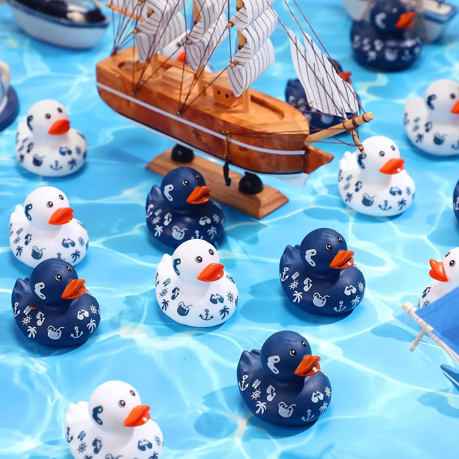 Bulk Cruise Ship Toys for Carnival Party Birthday Gifts Classroom Incentives and inventory liberal Bath Pool Activity Jerify 120 Pcs Cruise Ships Sailing Ducks 2 Inch Summer Beach Rubber Ducks 