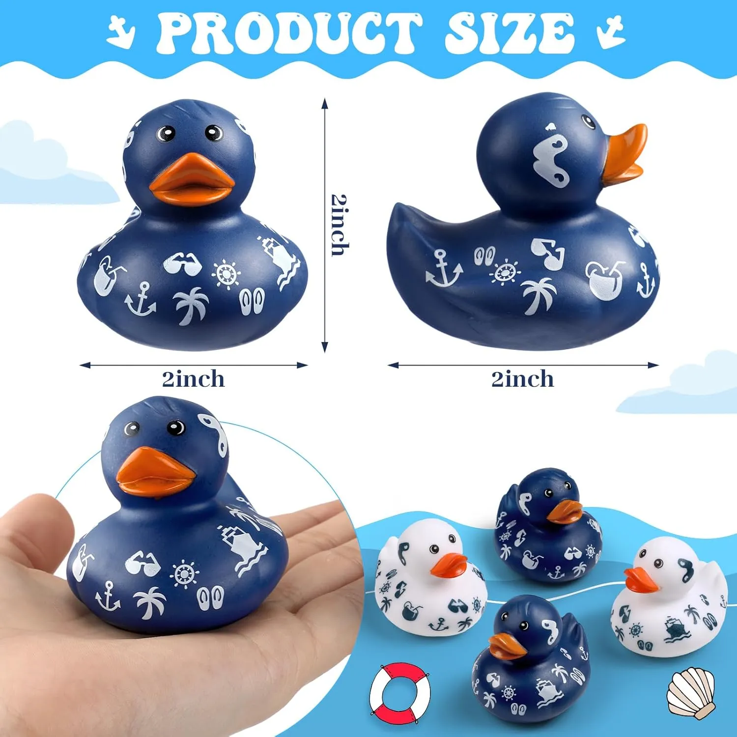 Bulk Cruise Ship Toys for Carnival Party Birthday Gifts Classroom Incentives and inventory liberal Bath Pool Activity Jerify 120 Pcs Cruise Ships Sailing Ducks 2 Inch Summer Beach Rubber Ducks 