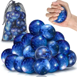 Bulks for Kids Adults$ 2.5 Inch Galaxy Party Favor Gift Decorations Space Theme Stress Balls with Storage oxygen neighbor helper Bag for School Stress Relief$ Ball Games 30 Pcs Galaxy Stress Ball 