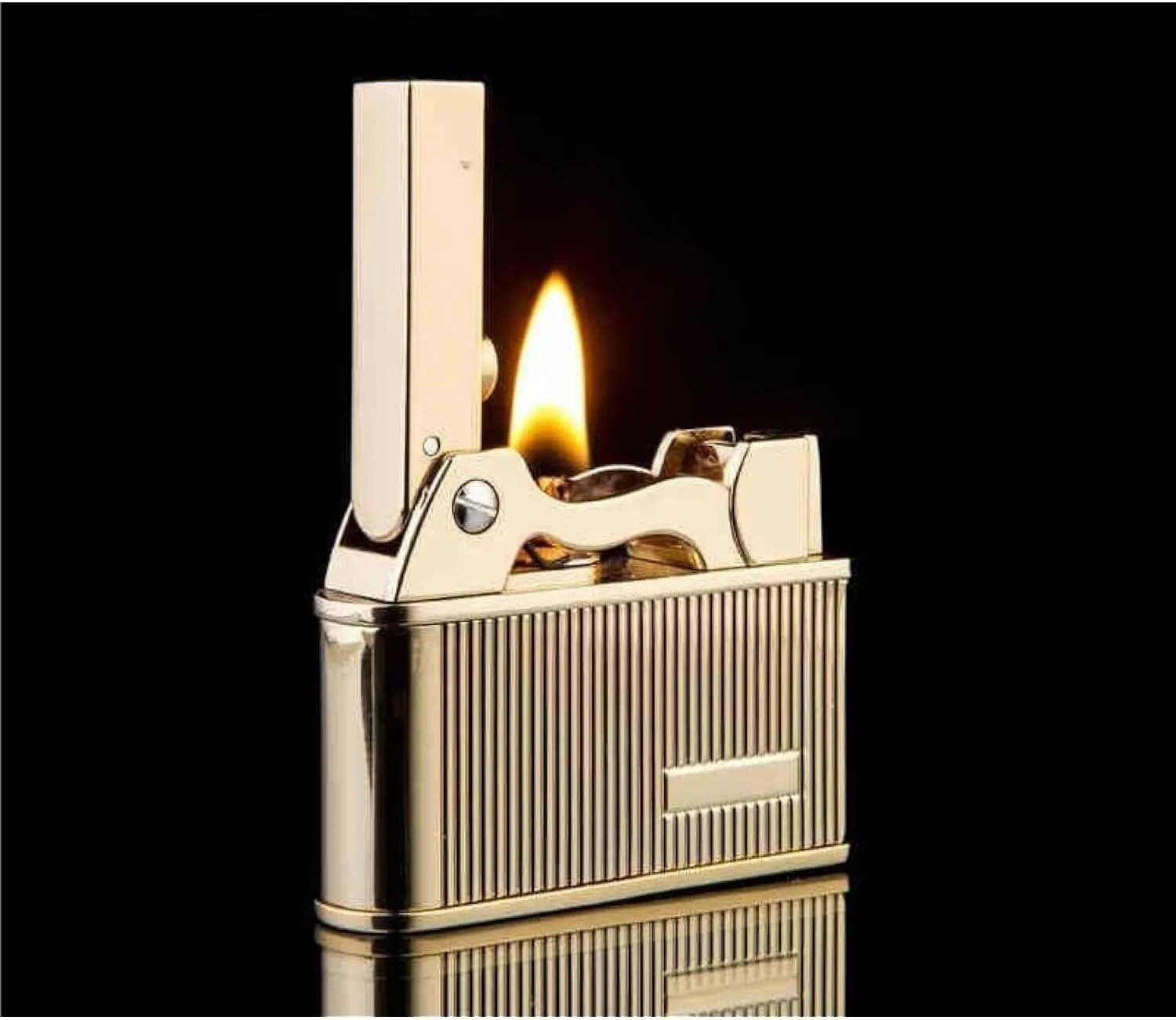 Button Ejection Ignition Kerosene jog cost Lighter Antique Collectible Trench Classic Flint Wheel Refillable Grinding Windproof(#0c4f25) Retro Vintage One 