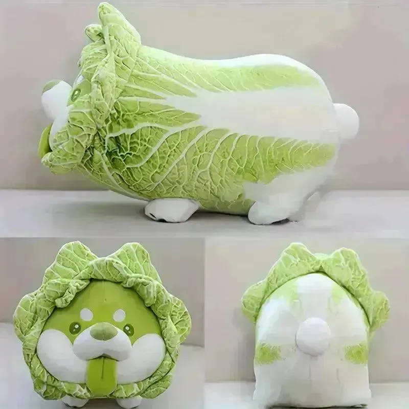 Cabbage Lettuce Dog Plush Toy