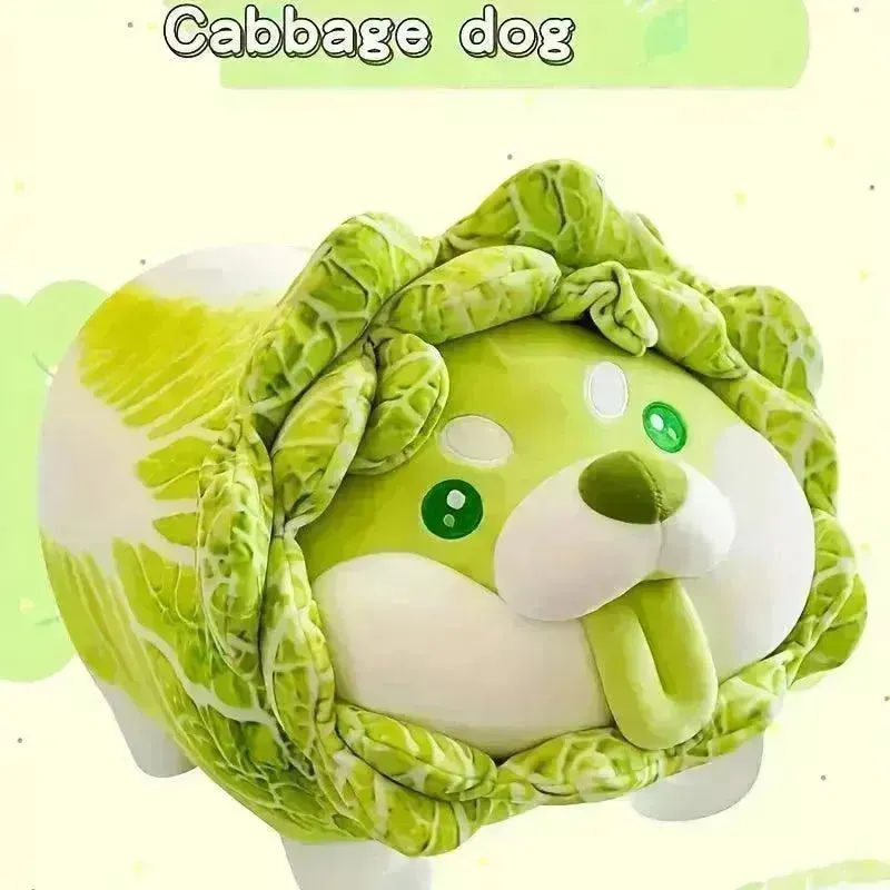 Cabbage Lettuce Dog Plush Toy
