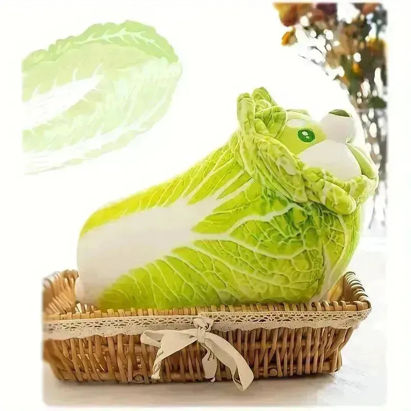 Cabbage Lettuce Dog Plush Toy