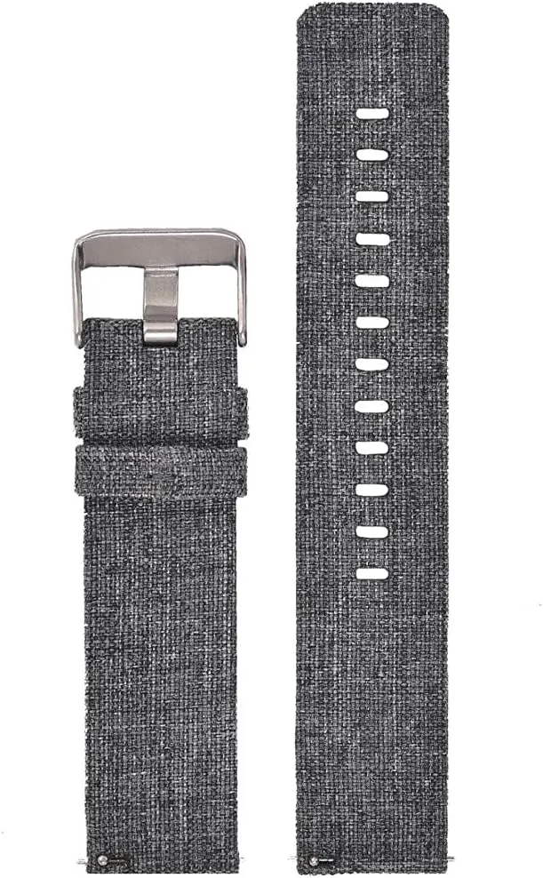 Canvas Watch Straps Watchbands Sports plastic wispy magnification Strap /22Mm/Black White-B (22 mm Khaki) Nylon Watch Strap Nylon Watch Band 18Mm 20Mm 22Mm 24Mm Quick Release 