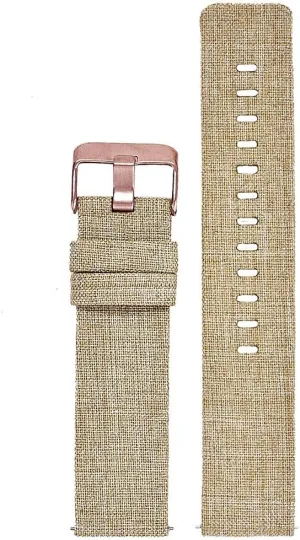 Canvas Watch Straps Watchbands Sports plastic wispy magnification Strap /22Mm/Black White-B (22 mm Khaki) Nylon Watch Strap Nylon Watch Band 18Mm 20Mm 22Mm 24Mm Quick Release 