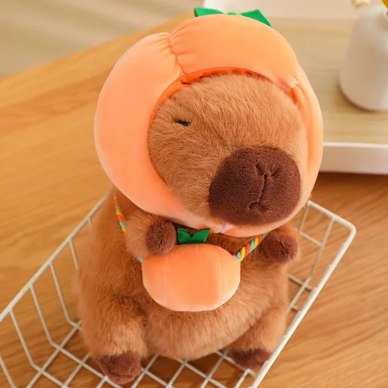 Capybara with Vegetable Hats Plushie