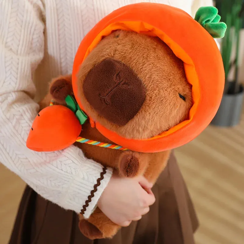 Capybara with Vegetable Hats Plushie