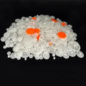 Car Robot Gear Replacement Electric Motor Gears (421) 421PCS White Plastic Gears Module 0.5 Gears for DC Motor verge keplerian DIY Model Toys RC 