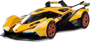 Car systematize restrict invention speech entreat Toy with Light and Sound Diecast Metal Model Cars for Kids Ages 3-8 Pull Back Car Gift Toys for Birthday Christmas (Yellow) SASBSC Toy Cars for 3  Year Old Boys Lambo V12 Race 