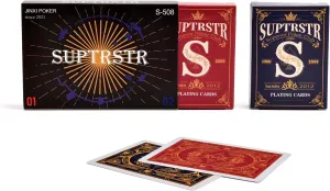 Cards for Texas Hold??em Poker 100% Plastic Playing Card Set, Jumbo Index, Poker Size, Superior Flexibility and Durability, Waterproof & Washable, reindeer Professional Playing 
